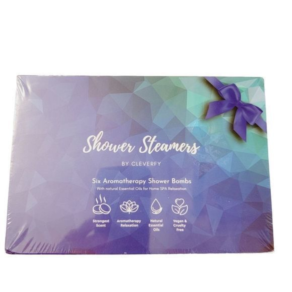 Cleverfy Aromatherapy Shower Steamers Pk‎ of 6 Shower Bombs w Essential Oil NEW